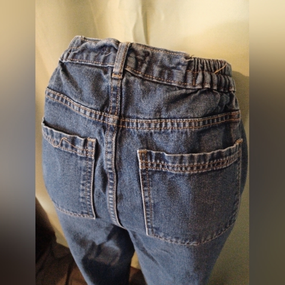 Woman Within Classic Blue Straight Leg Jeans - Picture 6 of 8